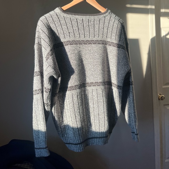 Grey knit ski sweater - Picture 3 of 5